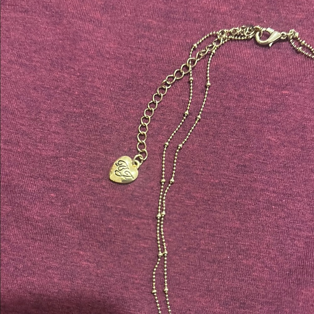 Gold Heart Pendant Necklace - Picture 3 of 3